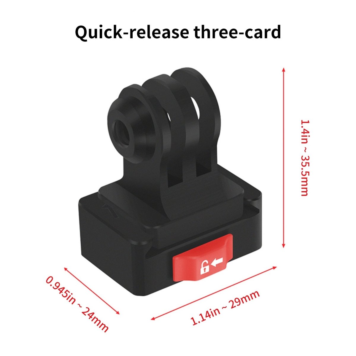 Mechrig Mini Quick Release Mount Adapter for Action Camera - CAME - TV