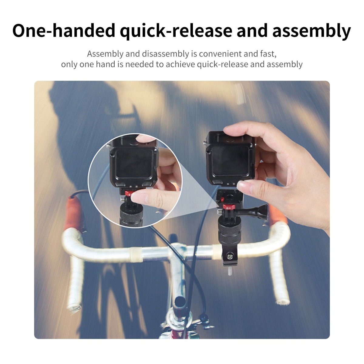 Mechrig Mini Quick Release Mount Adapter for Action Camera - CAME - TV