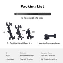 Mechrig Motorcycle Action Camera Mount Combo – Extra Clamp, Ball Head & Telescopic Arm - CAME - TV