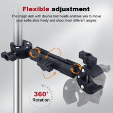 Mechrig Motorcycle Mount with Dual Nylon Clamps and Aluminum Telescopic Arm - CAME - TV
