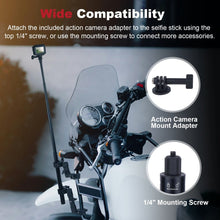Mechrig Motorcycle Mount with Dual Nylon Clamps and Aluminum Telescopic Arm - CAME - TV
