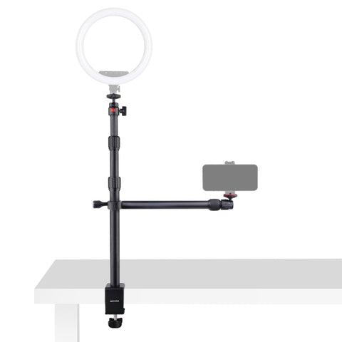 Mechrig Multi - Function Dual Extension Arm Aluminum Desk Mount Stand with 1/4