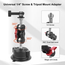 Mechrig Multi - Use Suction Cup Mount with Dual Ball Arm, GoPro Adapter, 360° Rotation Phone Holder and Mini Tripod - CAME - TV