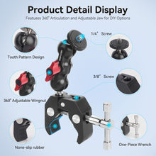 Mechrig Powerful Crab Clamp Kit with 360° Dual Ballhead - CAME - TV