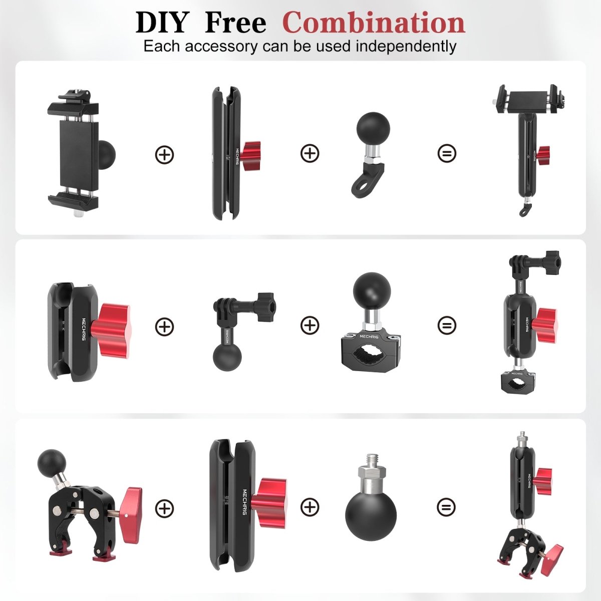 Mechrig Quick - Release 360° Ball Head Phone Mount with Super Clamp - CAME - TV