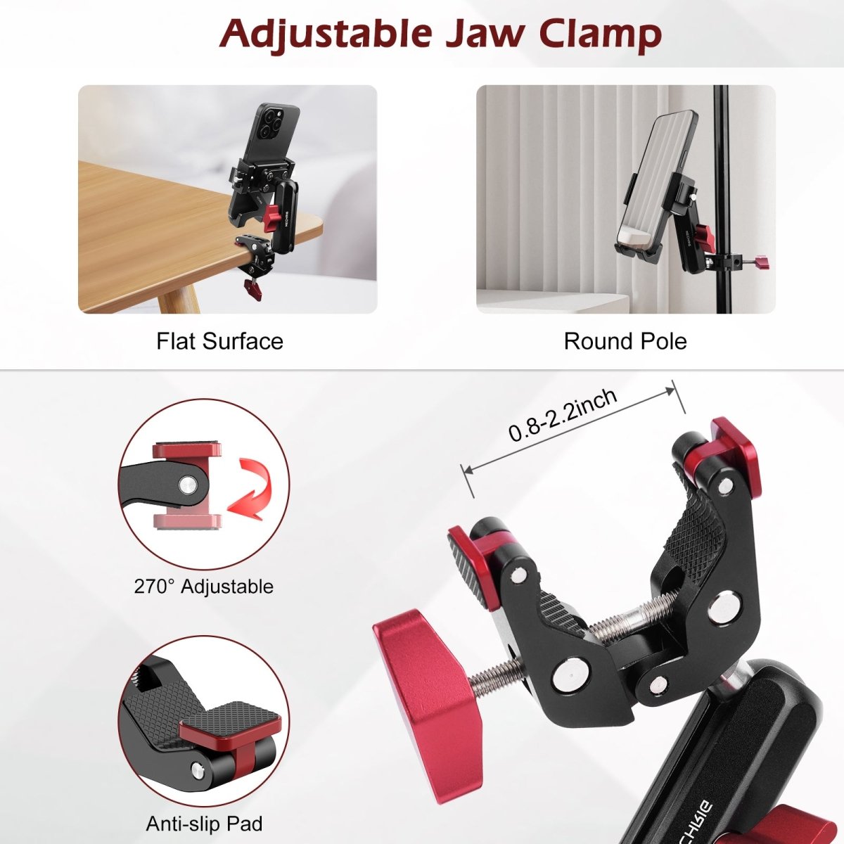 Mechrig Quick - Release Phone Mount with 360° Ball Head and Super Clamp - CAME - TV