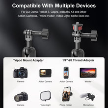 Mechrig Riding Dual Ball Head Super Clamp Mount with GoPro Base & 1/4