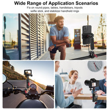 Mechrig Riding Dual Ball Head Super Clamp Mount with GoPro Base & 1/4