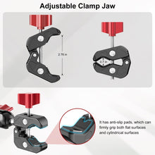 Mechrig Riding Dual Ball Head Super Clamp Mount with GoPro Base & 1/4