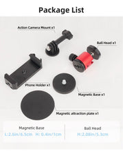Mechrig Strong Magnetic Camera Mount with 360° Rotation Ball Head for GoPro,DJI OSMO Action,Action Camera and Smartphones - CAME - TV