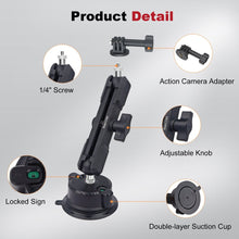 Mechrig Suction Cup Mount for GoPro – Nylon Build with 150mm Ball Head - CAME - TV