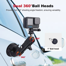 Mechrig Suction Cup Mount for GoPro – Nylon Build with 150mm Ball Head - CAME - TV