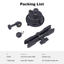 Mechrig Suction Cup Mount for GoPro – Nylon Build with 150mm Ball Head - CAME - TV