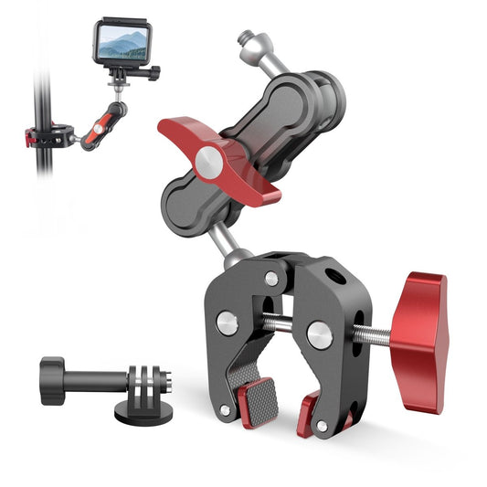 Mechrig Super Clamp Magic Arm with Aluminum Alloy 360° Dual Ballhead Magic Arm Kit - CAME - TV
