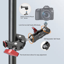 Mechrig Super Clamp Magic Arm with Aluminum Alloy 360° Dual Ballhead Magic Arm Kit - CAME - TV
