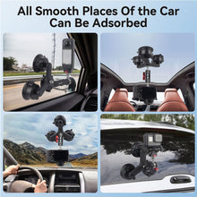 Mechrig Triple Suction Cup Car Mount Kit with Quick Release Plate Compatible with Action Camera - CAME - TV