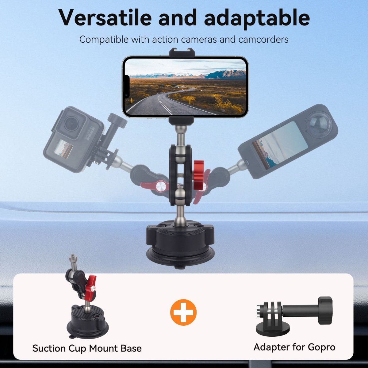 Mechrig Ultra - Strong 360° Suction with 1/4''Screw and Phone Clamp - CAME - TV