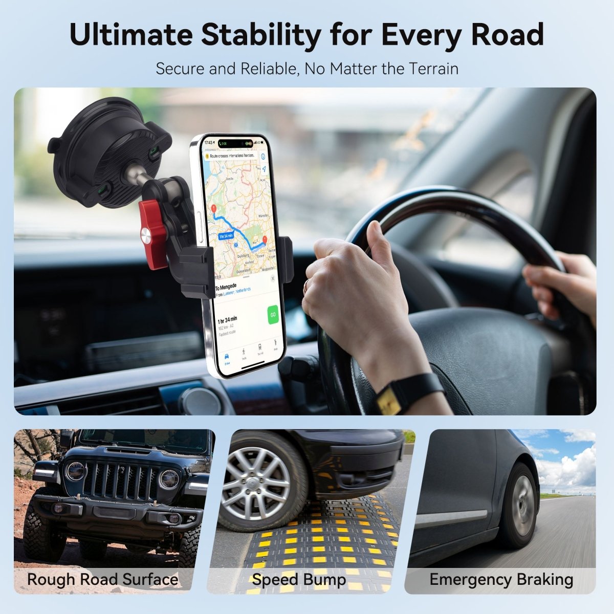 Mechrig Ultra - Strong 360° Suction with 1/4''Screw and Phone Clamp - CAME - TV