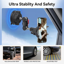 Mechrig Universal Phone Clamp Suction Car Mount Kit with 360° Dual Ball Head Magic Arm and Suction Cup Mount - CAME - TV