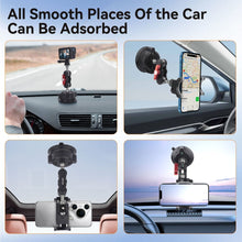 Mechrig Universal Phone Clamp Suction Car Mount Kit with 360° Dual Ball Head Magic Arm and Suction Cup Mount - CAME - TV