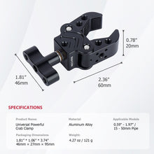 Mechrig Universal Powerful Crab Clamp with Multiple 1/4