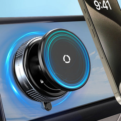 Mechrig Vacuum Magnetic Suction Cup Car Phone Holder 360° Rotation Navigation Stand Bracket Holder - Black - CAME - TV