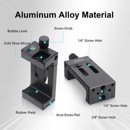 Mechrig Versatile Aluminum Alloy Phone Clip for 5 - 8 inch Phones with Multiple Mounts - CAME - TV