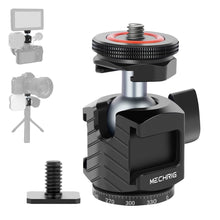 Mini Ball Head Tripod Head with Triple Cold Shoe Mount Max Load 8.8lb - CAME - TV