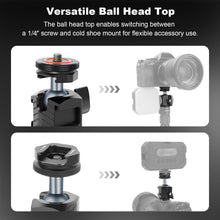 Mini Ball Head Tripod Head with Triple Cold Shoe Mount Max Load 8.8lb - CAME - TV
