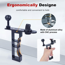 Multi - Functional Camera Mount for GoPr0/Insta360, Aluminum Alloy Handheld Stabilizer with 1/4