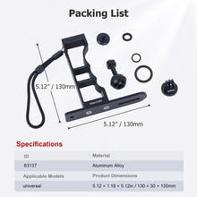 Multi - Functional Camera Mount for GoPr0/Insta360, Aluminum Alloy Handheld Stabilizer with 1/4