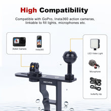 Multi - Functional Camera Mount for GoPr0/Insta360, Aluminum Alloy Handheld Stabilizer with 1/4