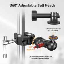 Super Clamp Mount Kit with 360° Ballhead Magic Arm – Universal Camera Mount with 1/4