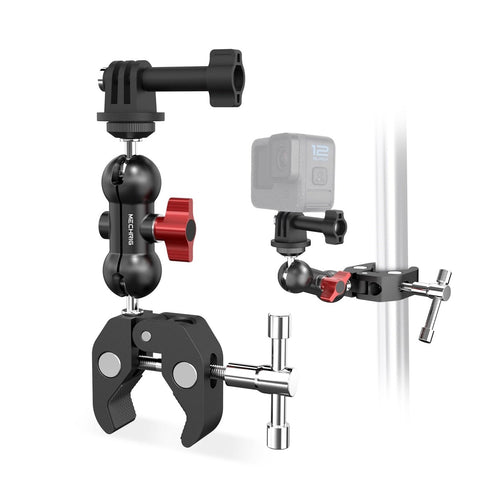 Super Clamp Mount Kit with 360° Ballhead Magic Arm – Universal Camera Mount with 1/4