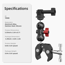 Super Clamp Mount Kit with 360° Ballhead Magic Arm – Universal Camera Mount with 1/4