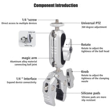 Super Clamp Mount with Dual 360° Ballhead Magic Arm with Phone Holder - CAME - TV