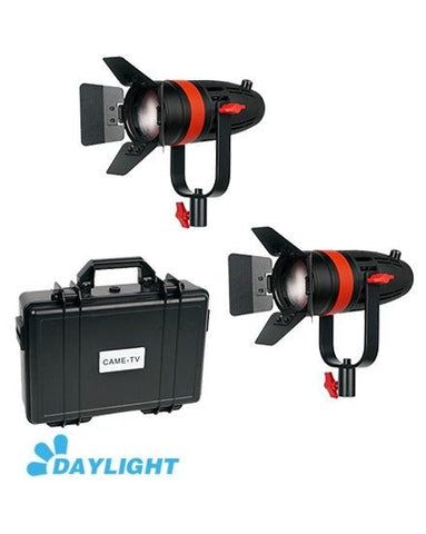 2 Pcs CAME - TV Boltzen 55w Fresnel Focusable LED Daylight Kit (Refurbished) - CAME - TV