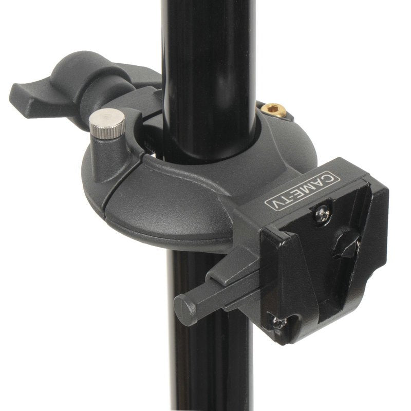 Adjustable Pin Lock Swing Clamp for 22-36mm Tubing With Center Saddle and V-Mount - CAME-TV