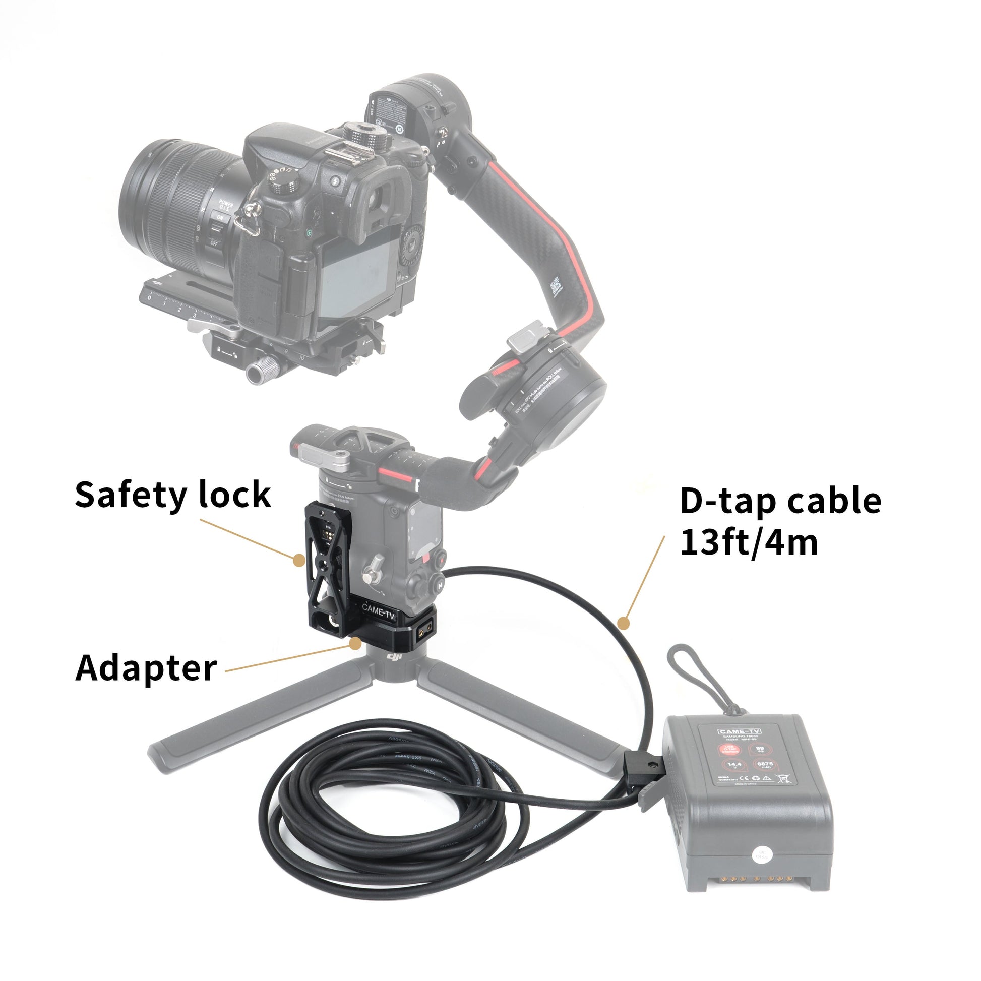 CAME 2-12kg Load Pro Camera Video Stabilizer Vest+ Dual Arm - CAME-TV