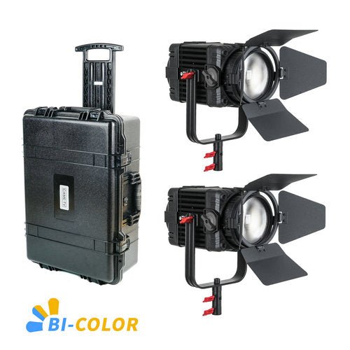 CAME-TV Boltzen MKII 100w Travel Kits Fresnel Fanless Focusable LED Bi-Color B-100S 16000 Lux@1m - CAME-TV