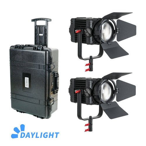 CAME-TV Boltzen MKII 100w Travel Kits Fresnel Fanless Focusable LED Daylight 29700 Lux@1m - CAME-TV
