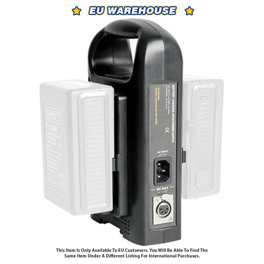 CAME-TV Dual V-Mount Battery Charger and Power Supply High DC Out - EU Warehouse - CAME-TV