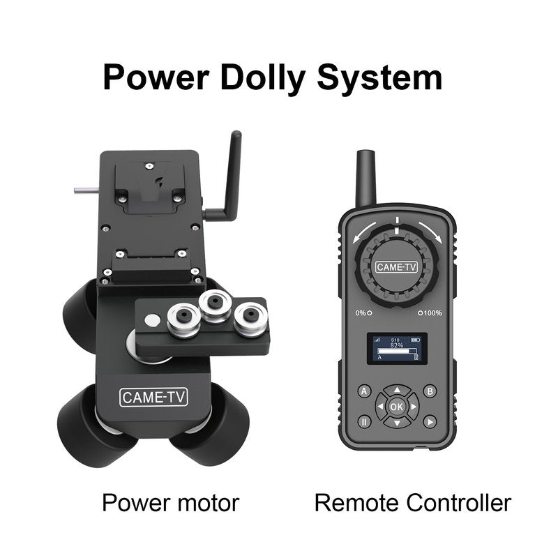 CAME-TV Power Dolly Kit For Tripod Available With Rails - CAME-TV