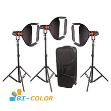 CAME-TV Q-55S Boltzen 55w Travel Kits High Output Fresnel Focusable LED Bi-Color Pack 8700 Lux@1m - CAME-TV