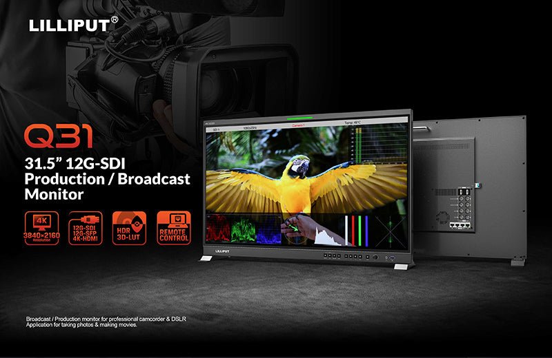 Lilliput 31.5 inch 12G-SDI professional broadcast production studio monitor - CAME-TV