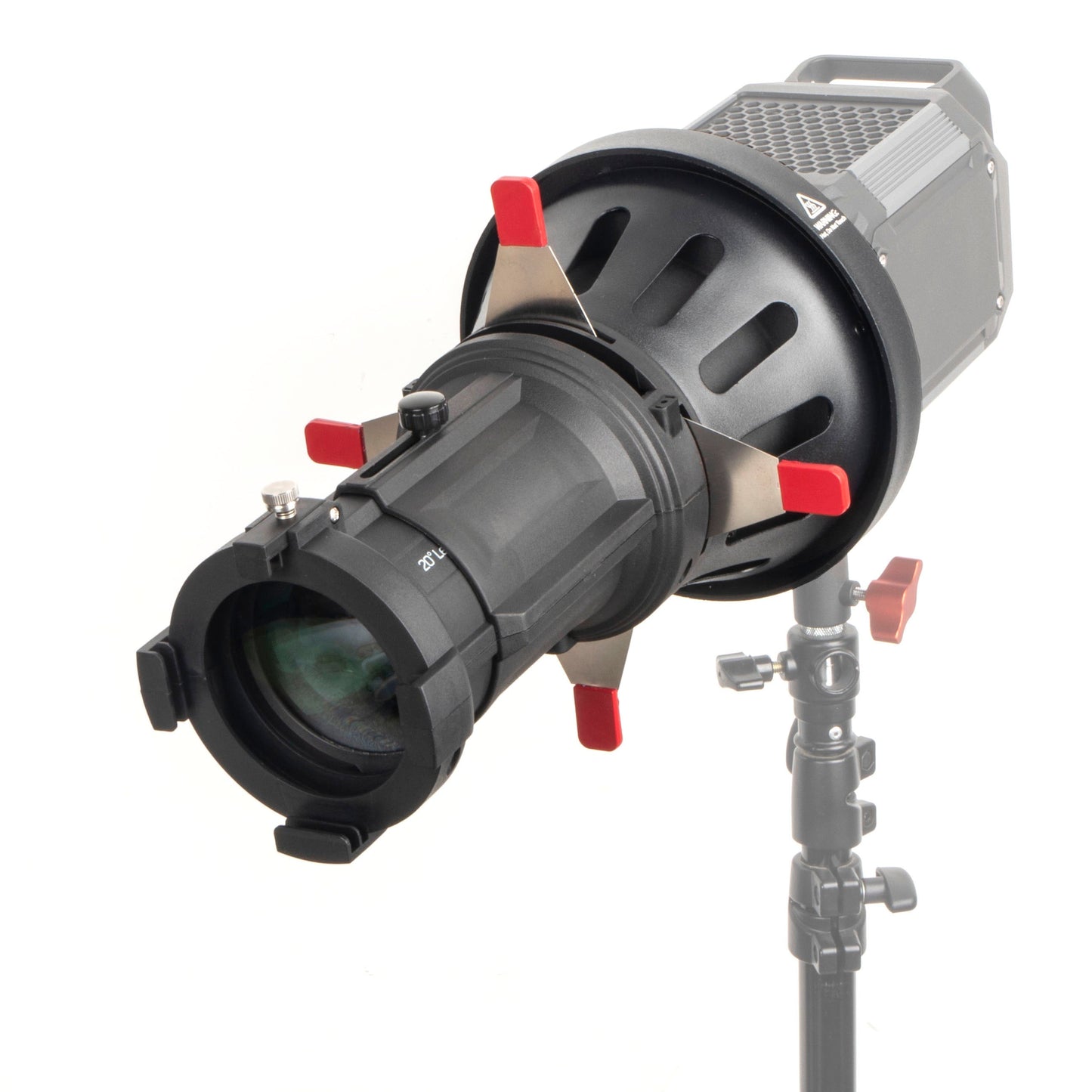 Optical Snoot with Gobo and 20° Lens for Bowens Mount - CAME-TV
